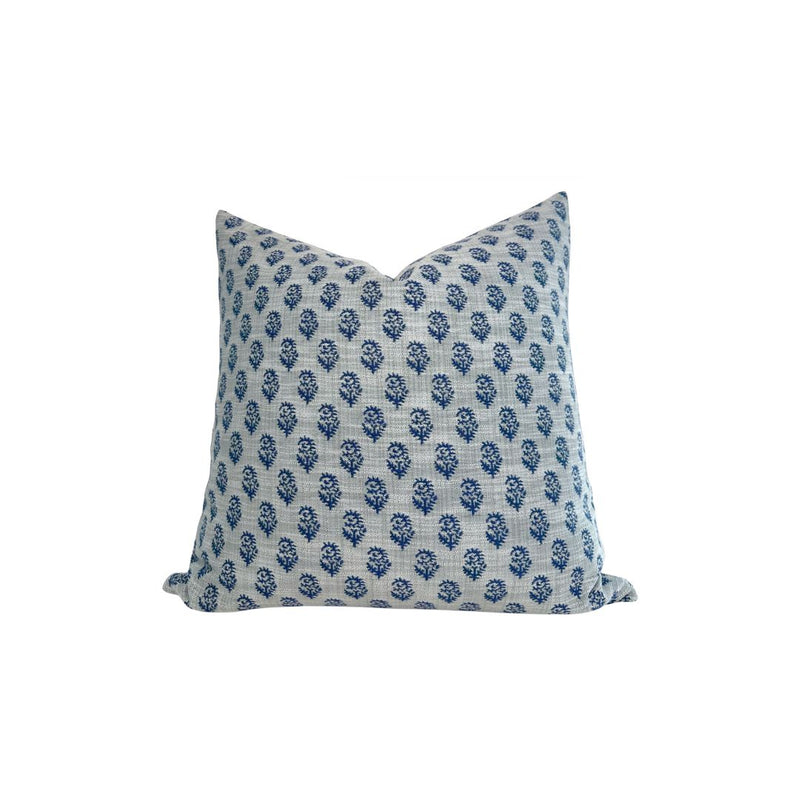 Rajmata Woven Pillow Cover in Blue, Indoor/Outdoor Pillows, Peter Dunham Textiles