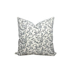 Vina Floral Print Pillow Cover in Indigo