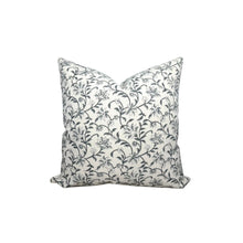 Vina Floral Print Pillow Cover in Indigo