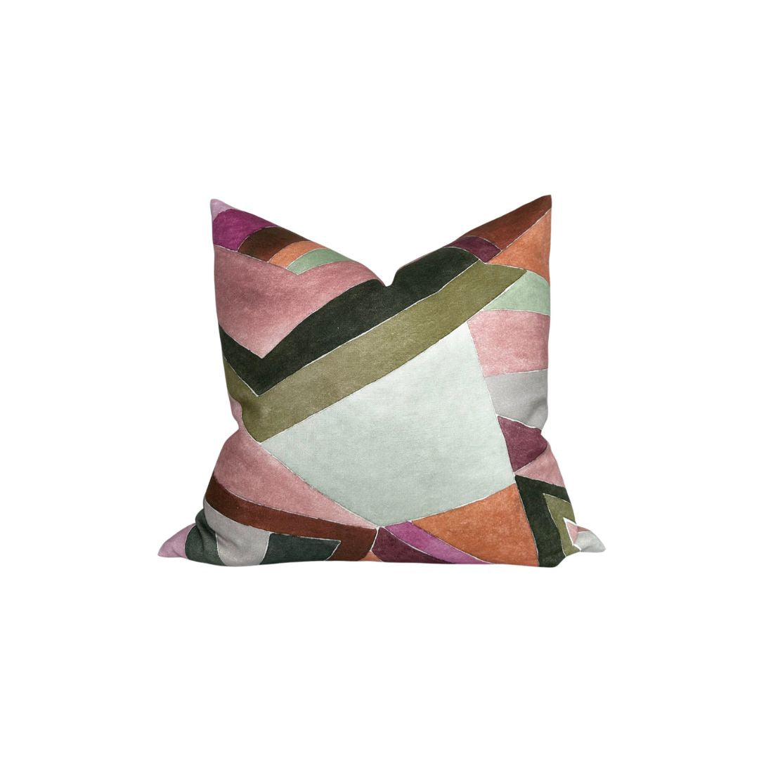 Roulade Pillow Cover in Rose
