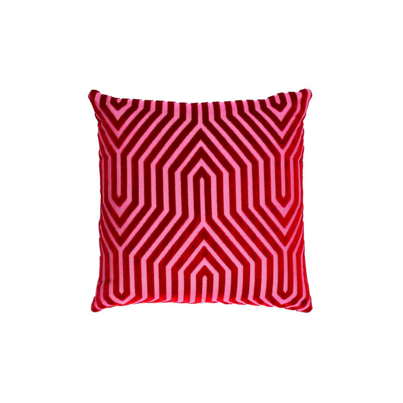Vanderbilt Velvet Pillow Cover in Fuchsia, Schumacher Textiles