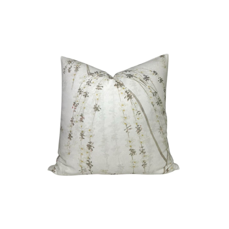 Weeping Blossom Pillow Cover in Beige