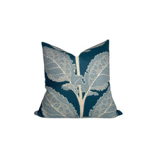 Lacinato Pillow Cover in Mineral Blue