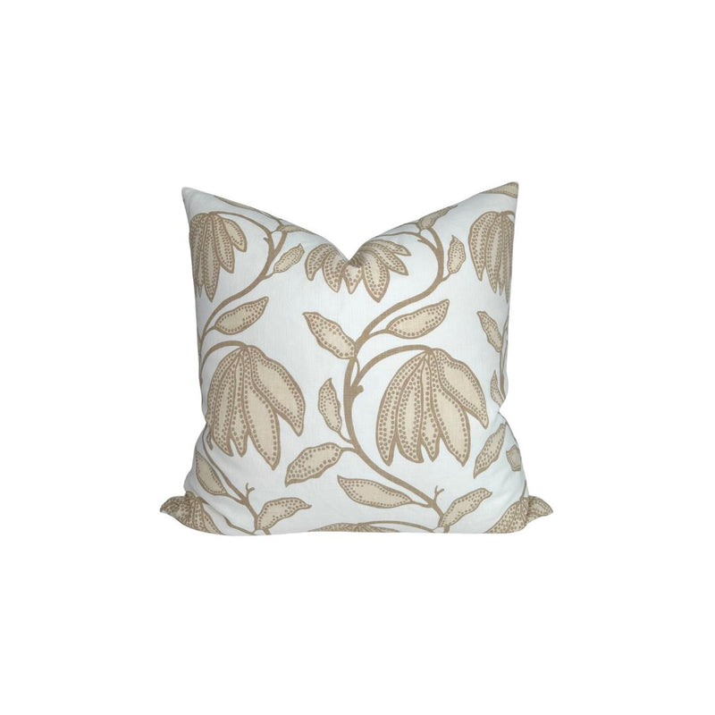 Desert Floral Pillow Cover in Birch Natural