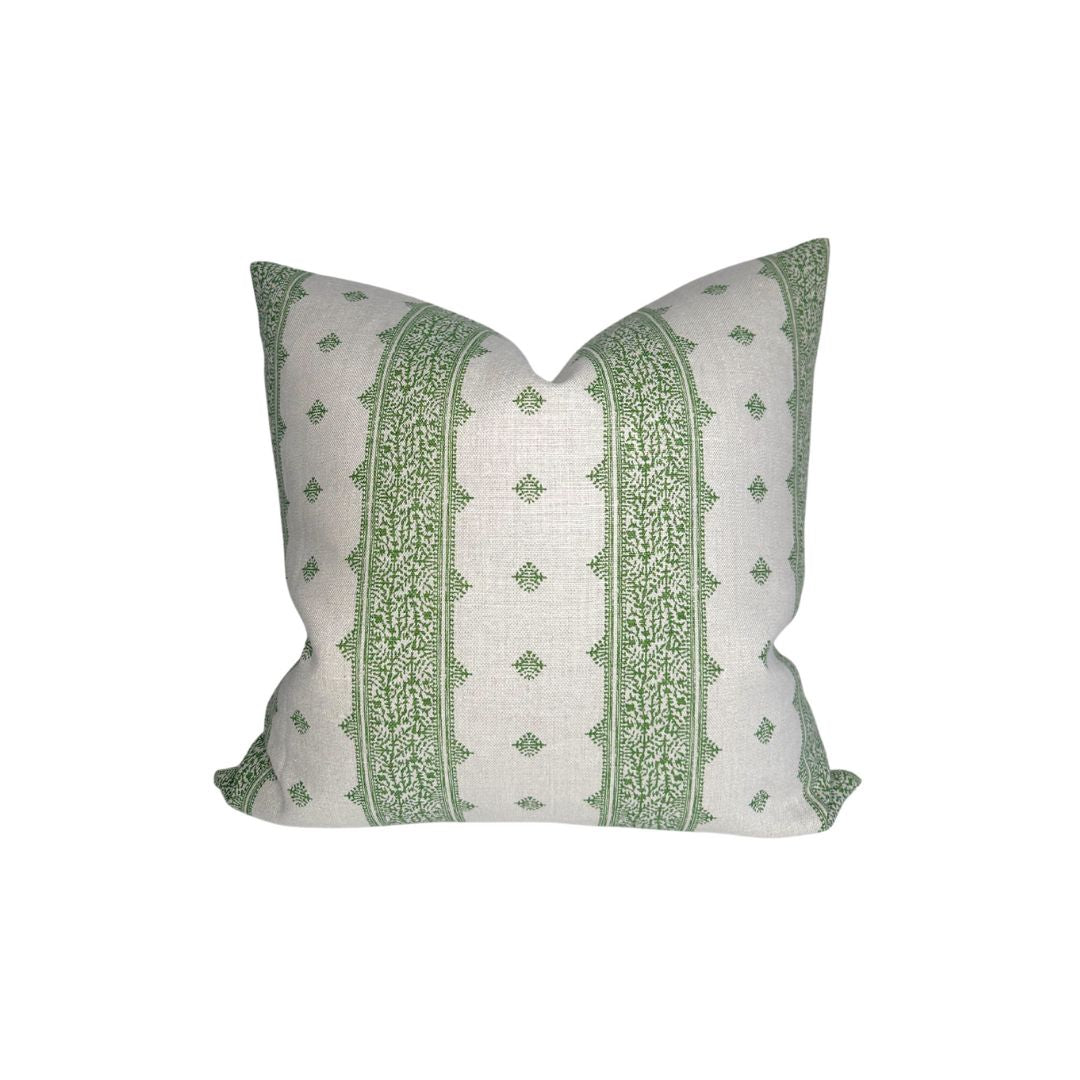 Fez Pillow Cover in Green, Peter Dunham Textiles