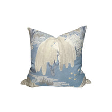 Willow Tree Pillow Cover in Soft Blue