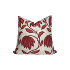 Desert Floral Pillow Cover in Sunbaked Red