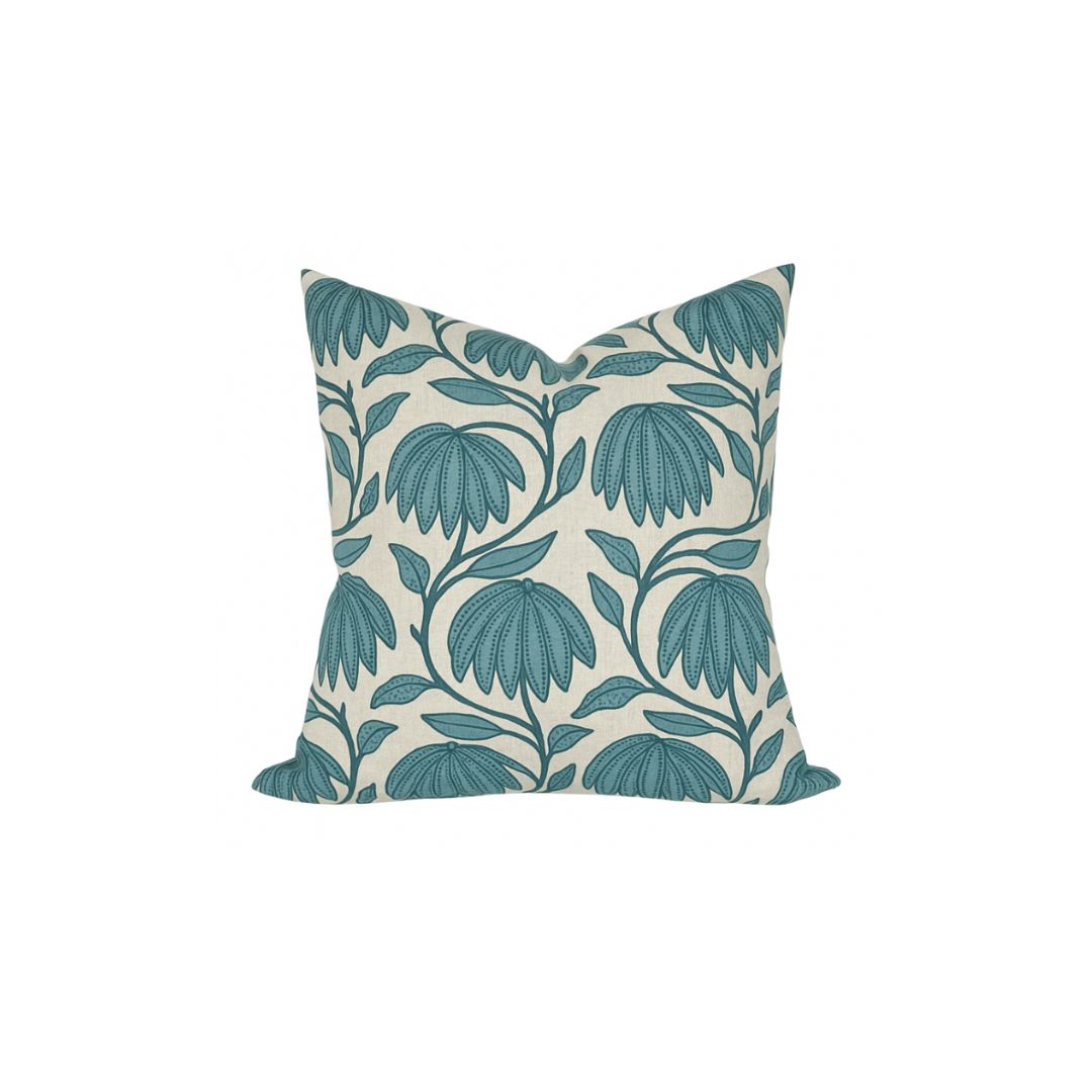 Desert Floral Pillow Cover in Wild Sage