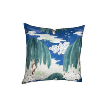 Willow Tree Pillow Cover in Navy