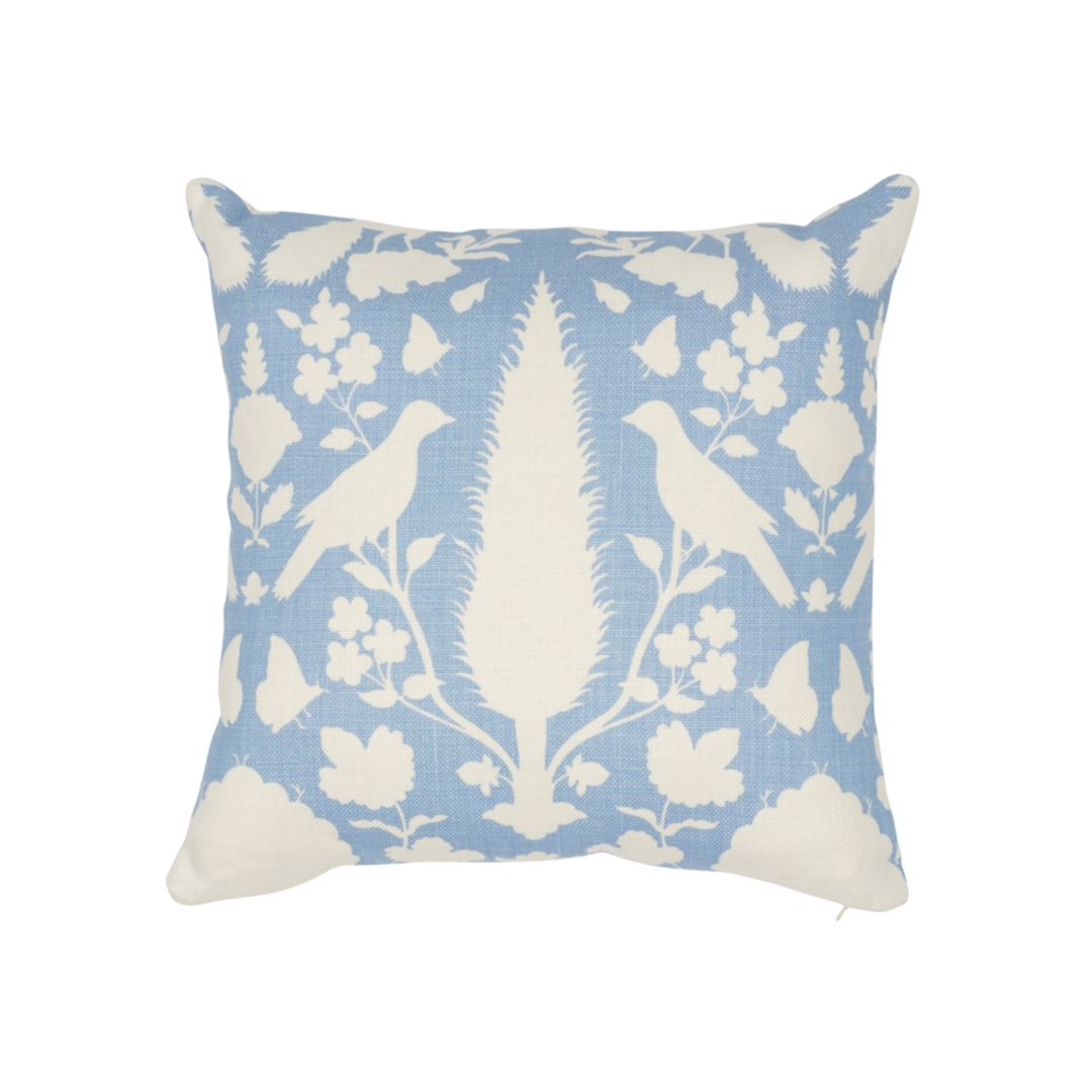 Chenonceau Pillow Cover in Sky, Schumacher Textiles