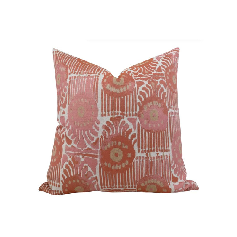 Bazaar Pillow Cover in Melon, Perennials Textiles