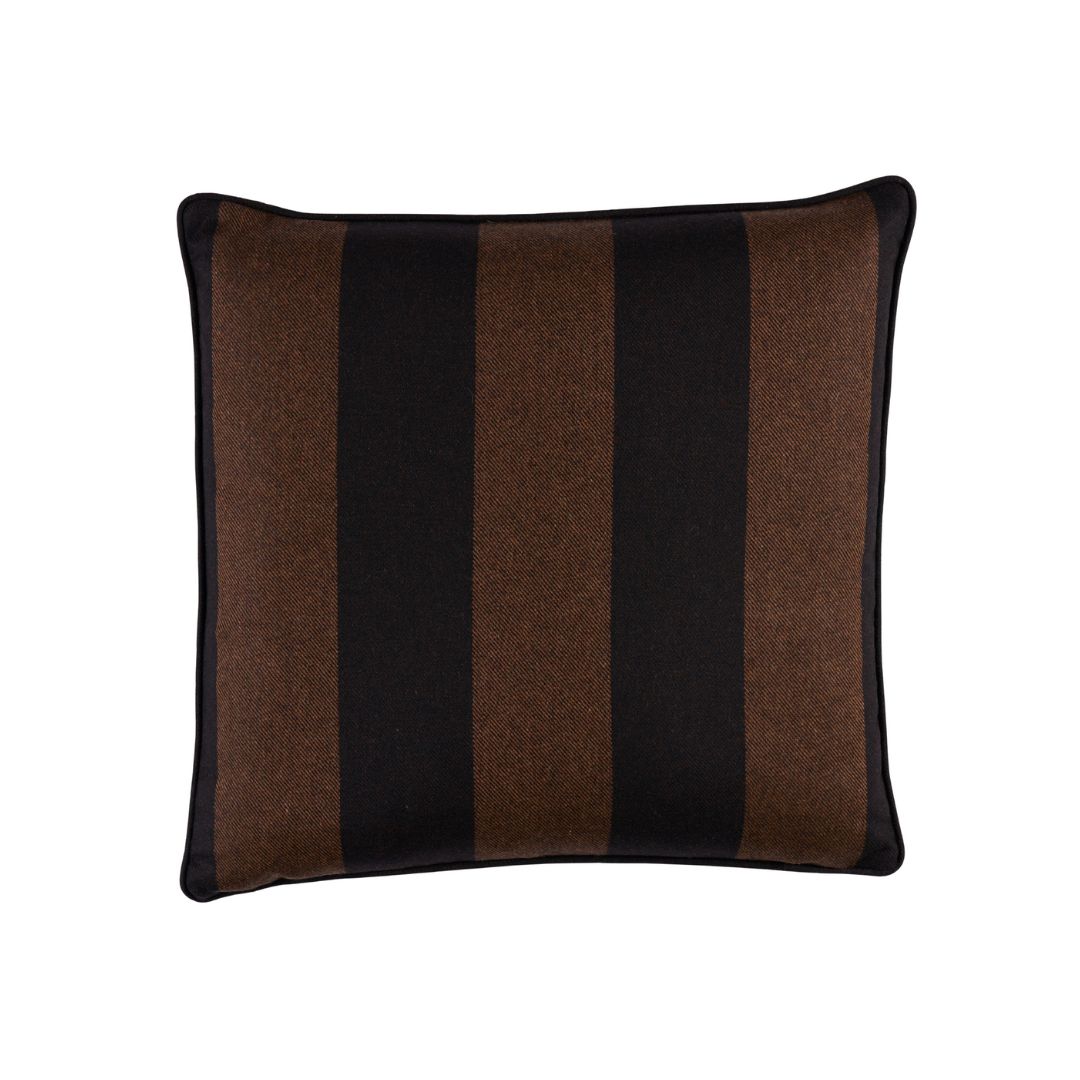 Hemlock Woven Pillow Cover in Java Brown, Schumacher Textiles