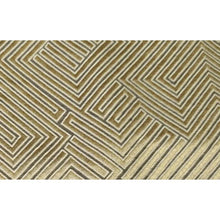Maze Velvet Pillow Cover in Golden