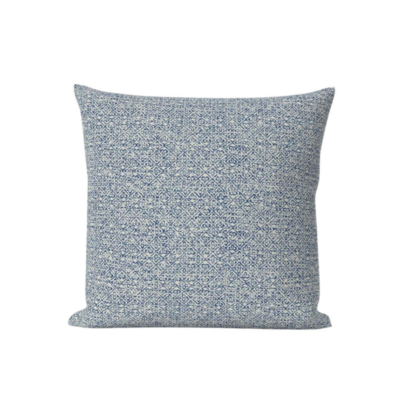 Sarong Weave Pillow Cover in Indigo Blue, Schumacher Textiles