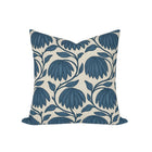 Desert Floral Pillow Cover in Mineral Blue