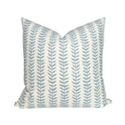 Willow Floral Linen Pillow Cover in Blue, Merika Meyer Textiles