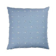 Teton Embroidered Pillow Cover in Sky Blue, Schumacher Textiles