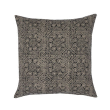 Floral Pillow Cover in Noir