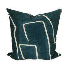 Kelly Wearstler Graffito Pillow Cover in Teal Pearl