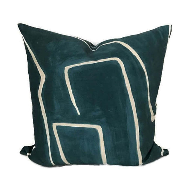 Kelly Wearstler Graffito Pillow Cover in Teal Pearl