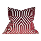 Vanderbilt Velvet Pillow Cover in Garnet Red, Schumacher Textiles
