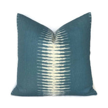 Ikat Pillow Cover in Peacock, Peter Dunham Textiles