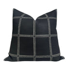 Ponte Pillow Cover in Black, Designer Pillows