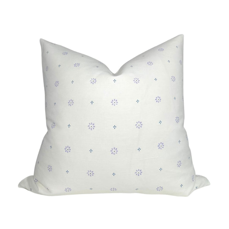 SUNA Floral Pillow Cover in Lilac, Schumacher Textiles