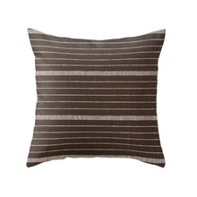 Cusco Stripe Pillow Cover in Chocolate