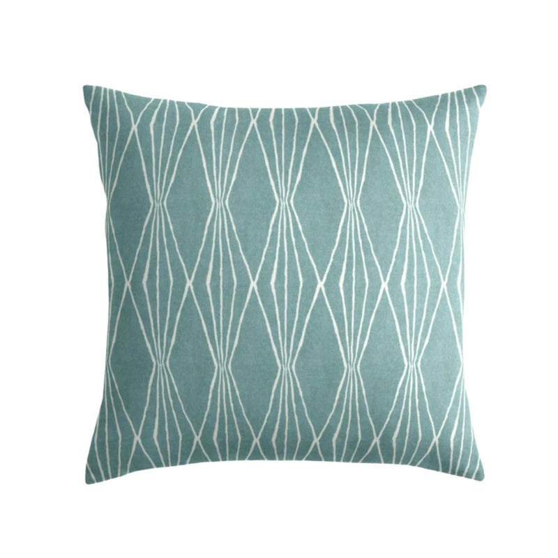 Handcut Shapes Pillow Cover in Rain Blue