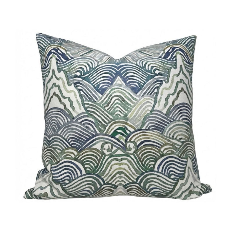 Shangri La Pillow Cover in Verde Green