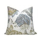 Kalamkari Pillow Cover in Aqua, Thibaut Pillows