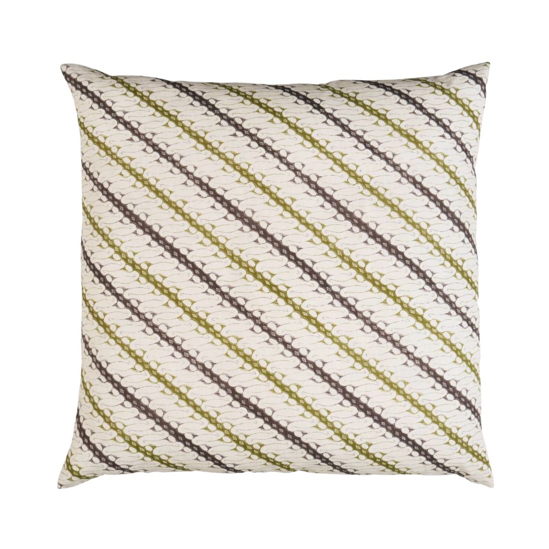 Ronnie Pillow Cover in Green, Schumacher Textiles