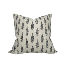 Hollyhock Pillow Cover in Jet, McLaurin + Piercy Textiles