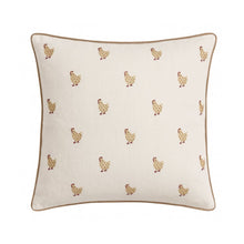 Chicken Woven Pillow Cover in Ivory, Schumacher Textiles