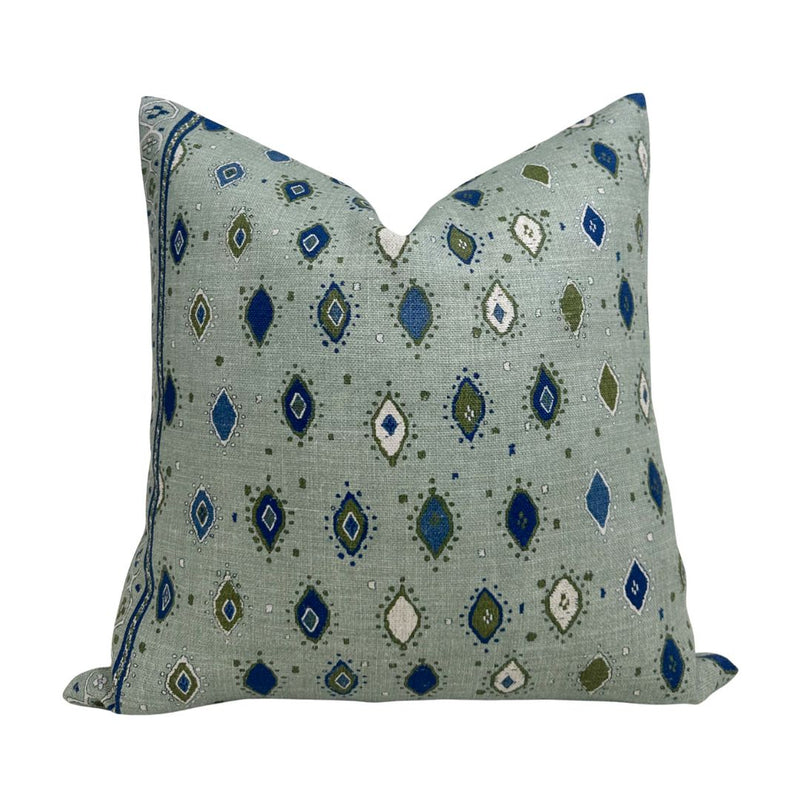Oona Pillow Cover in Ocean Indigo, Peter Dunham Textiles