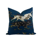 Pointers Pillow Cover in Navy Blue, Schumacher Textiles