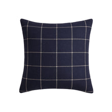 Bancroft Wool Pillow Cover in Navy Blue, Schumacher Textiles