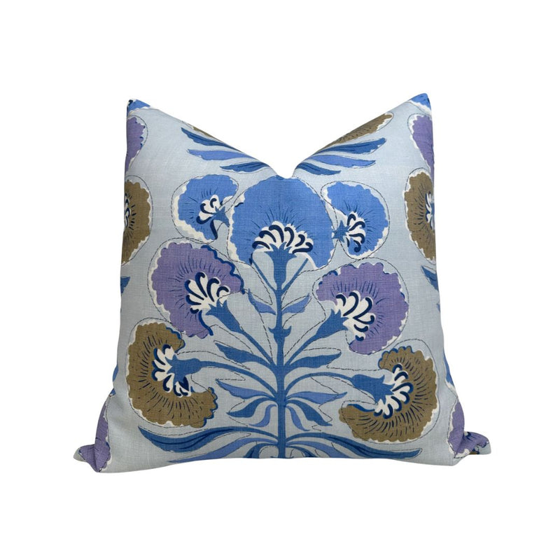 Tybee Tree Pillow Cover in Lavender and Blue, Thibaut Pillows