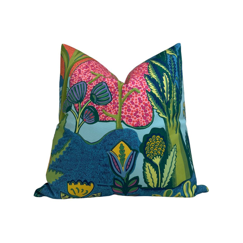 Albero Pillow Cover in Blue, Thibaut Pillows