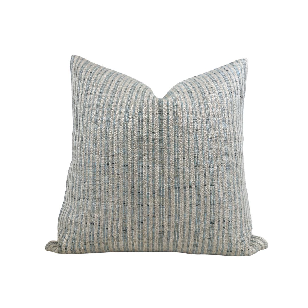 Unravel Pillow Cover in Aqua Blue