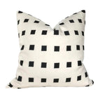 Chalet Embroidered Pillow Cover in Ivory + Black, Kelly Wearstler Textiles