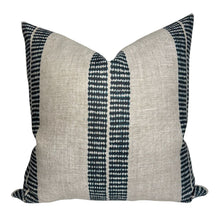 Band Pillow Cover in Indigo, McLaurin + Piercy Textiles