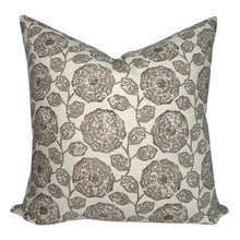Freedia Pillow Cover in Sepia, Susan Connor Textiles