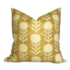 Zinnia Pillow Cover in Goldenrod, McLaurin + Piercy Textiles