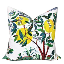 Citrus Garden Pillow Cover in Primary, Indoor Outdoor Pillows, Schumacher Textiles