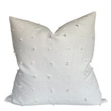 Teton Embroidered Pillow Cover in Snow, Schumacher Textiles