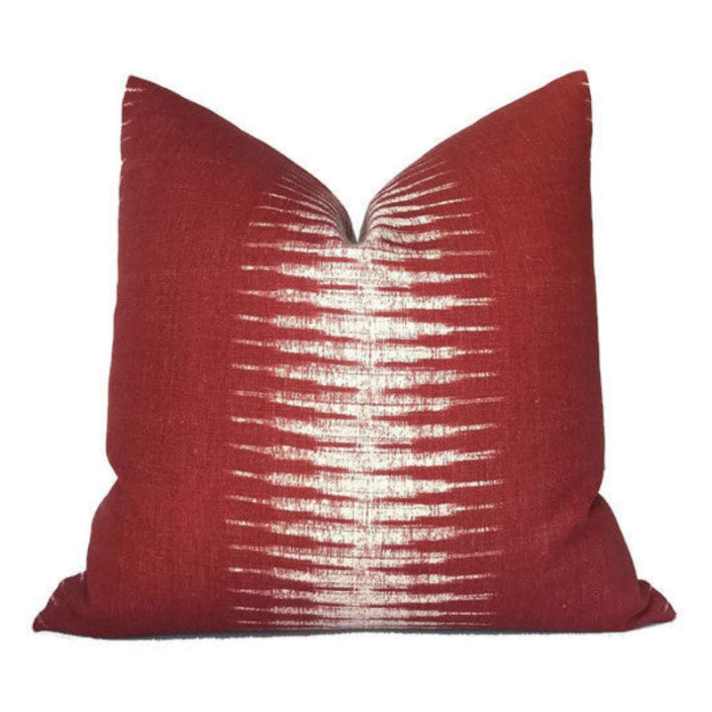 Ikat Pillow Cover in Pomegranate, Peter Dunham Textiles