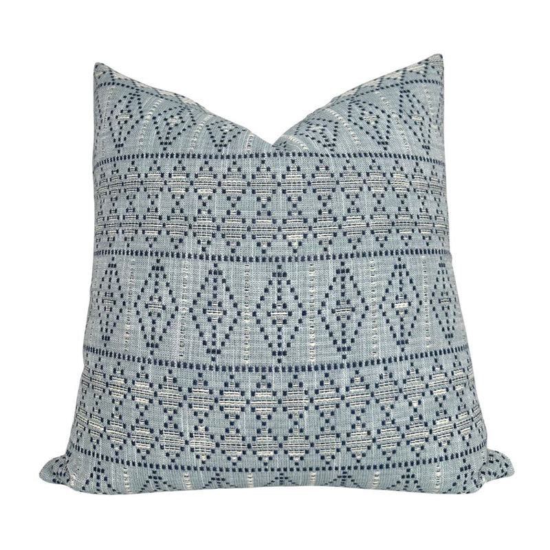 Souk Woven Pillow Cover in Indigo Sky, Peter Dunham Textiles