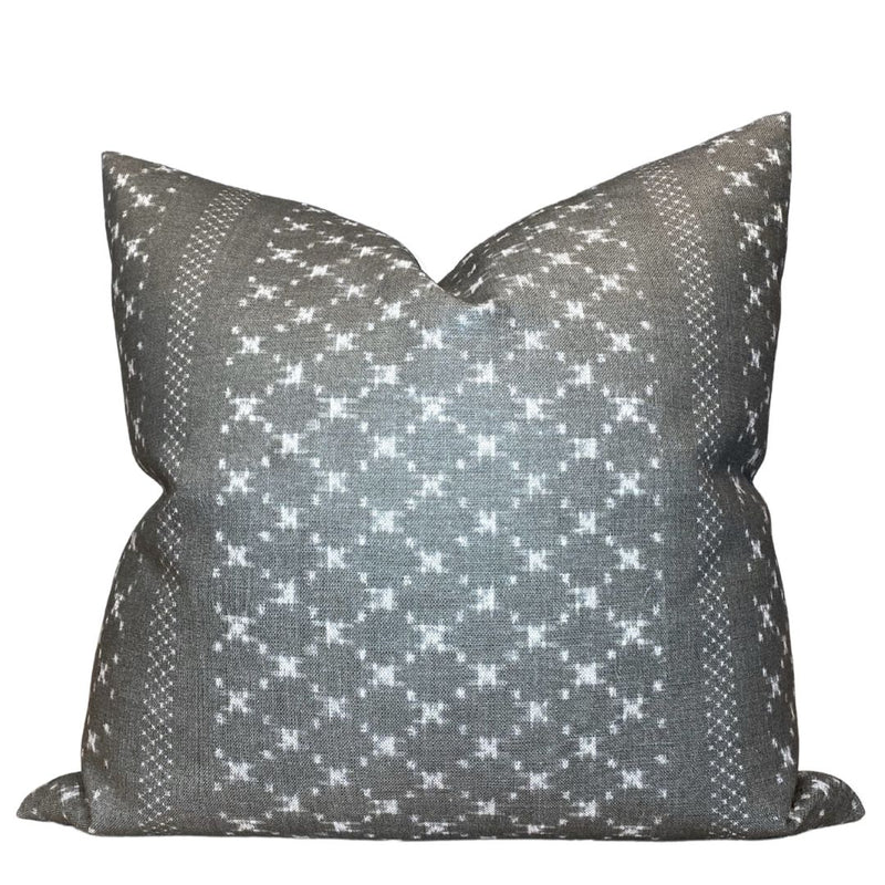 Nagoya Pillow Cover in Earth Grey, McLaurin + Piercy Textiles